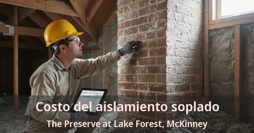 Costo del aislamiento soplado The Preserve at Lake Forest, McKinney - TX
