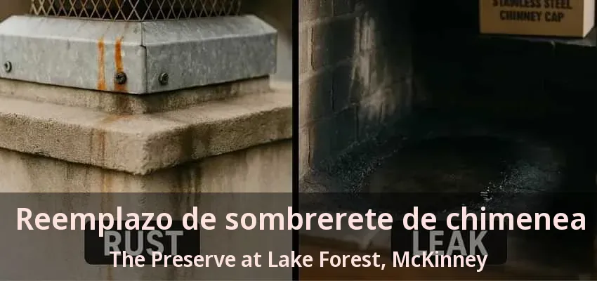Reemplazo de sombrerete de chimenea The Preserve at Lake Forest, McKinney - TX