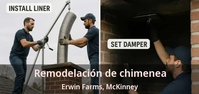 Remodelación de chimenea Erwin Farms, McKinney - TX