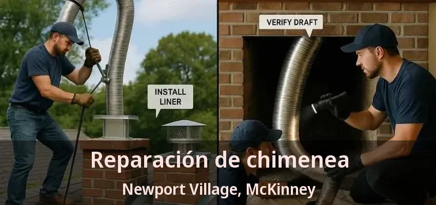 Reparación de chimenea Newport Village, McKinney - TX