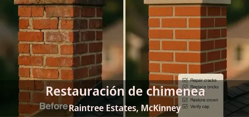 Restauración de chimenea Raintree Estates, McKinney - TX