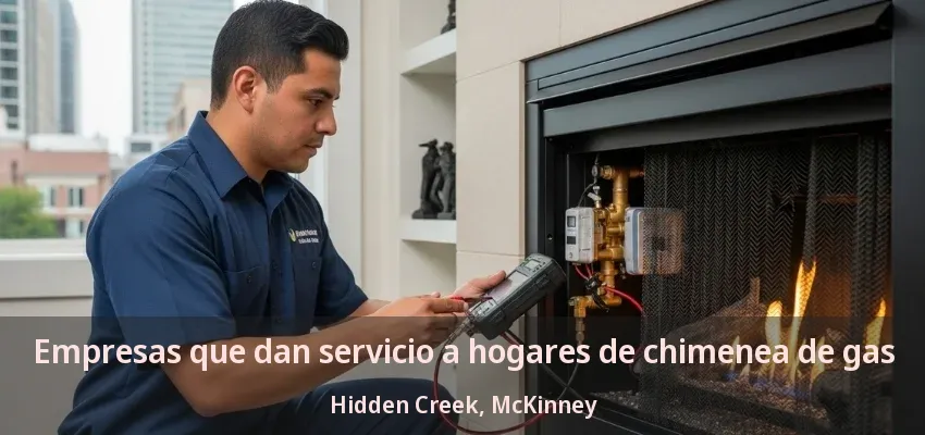 Empresas que dan servicio a hogares de chimenea de gas Hidden Creek, McKinney - TX