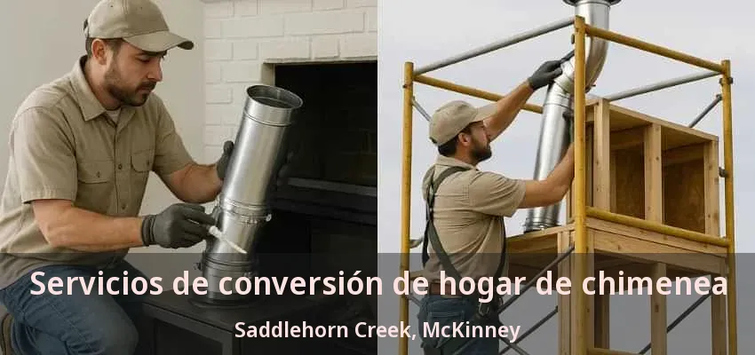 Servicios de conversión de hogar de chimenea Saddlehorn Creek, McKinney - TX