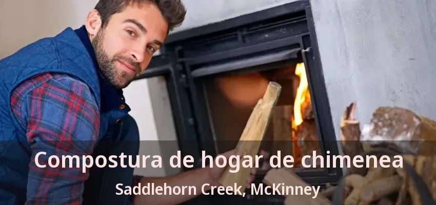 Compostura de hogar de chimenea Saddlehorn Creek, McKinney - TX