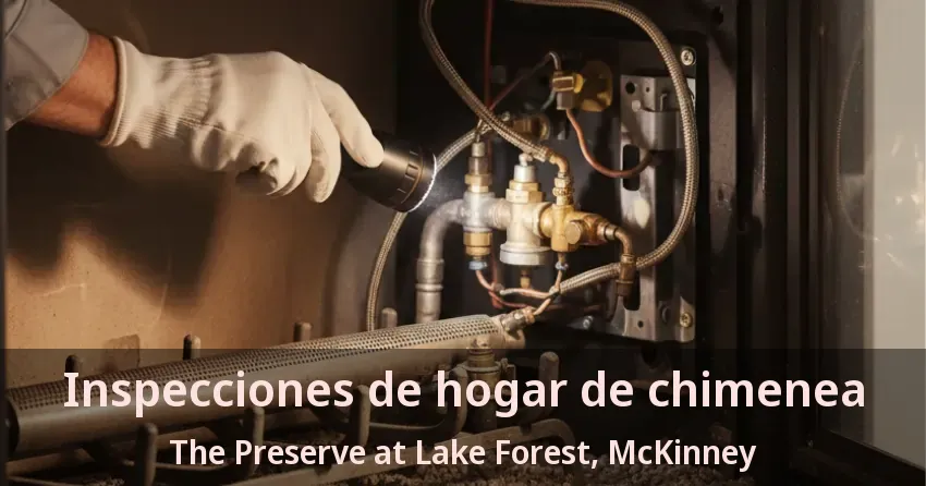 Inspecciones de hogar de chimenea The Preserve at Lake Forest, McKinney - TX
