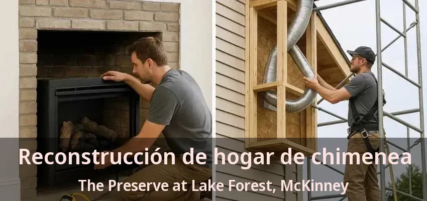 Reconstrucción de hogar de chimenea The Preserve at Lake Forest, McKinney - TX