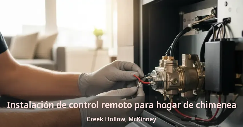 Instalación de control remoto para hogar de chimenea Creek Hollow, McKinney - TX Instalación de control remoto para hogar de chimenea Creek Hollow, McKinney - TX