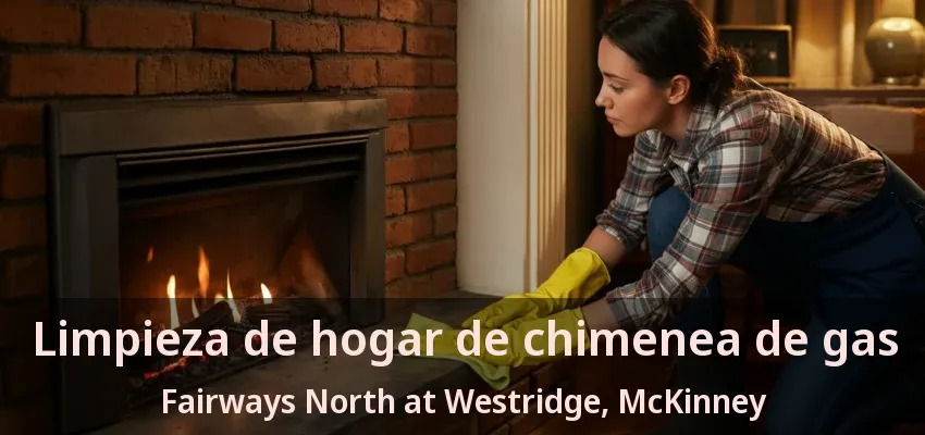 Limpieza de hogar de chimenea de gas Fairways North at Westridge, McKinney - TX