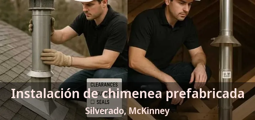 Instalación de chimenea prefabricada Silverado, McKinney - TX